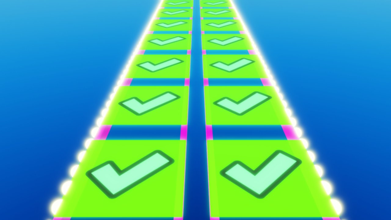 Easy Glass Bridge Roblox-Glasplatten, die sich über die Arena ziehen